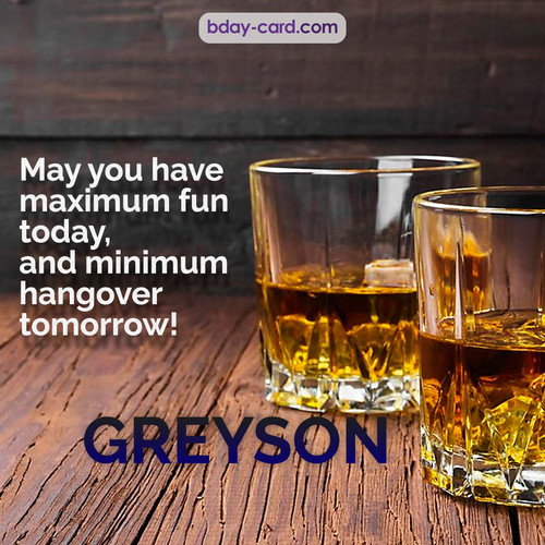 Greetings pics for Greyson with Whiskey