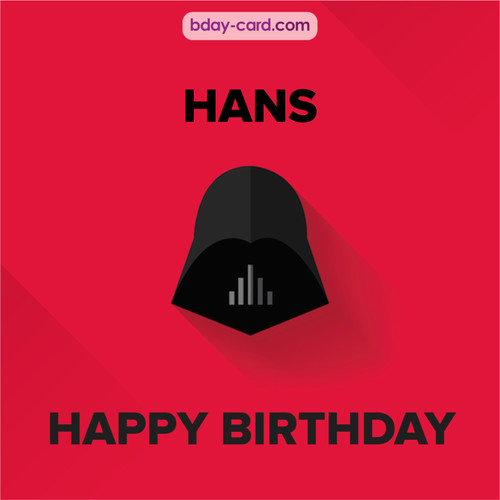 Happy Birthday pictures for Hans with Darth Vader