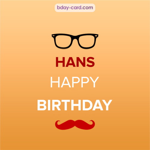 Happy Birthday photos for Hans with antennae