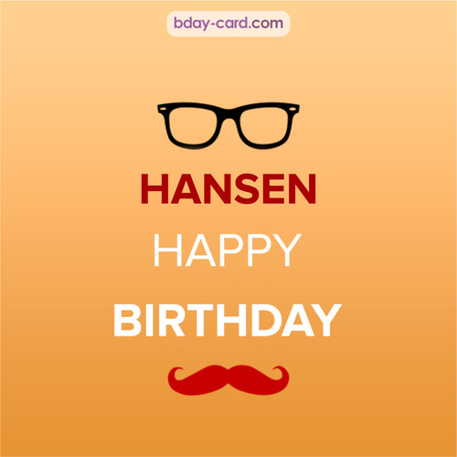 Happy Birthday photos for Hansen with antennae