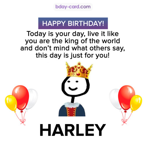 Happy Birthday Meme for Harley