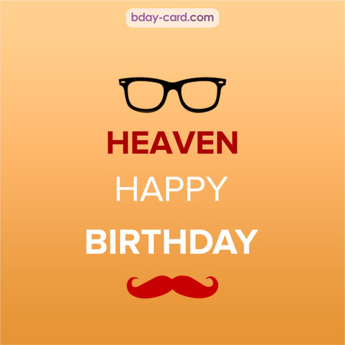 Happy Birthday photos for Heaven with antennae
