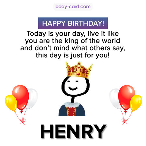 Happy Birthday Meme for Henry