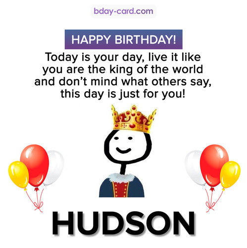 Happy Birthday Meme for Hudson