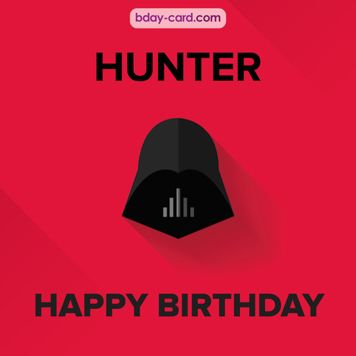 Happy Birthday pictures for Hunter with Darth Vader