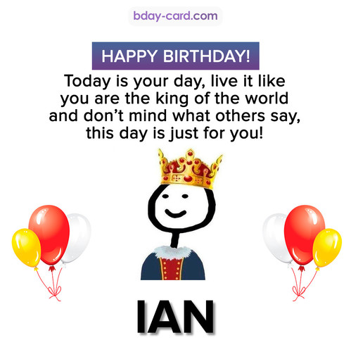 Happy Birthday Meme for Ian