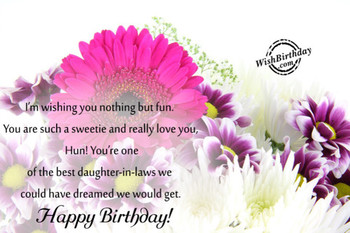 Birday Wishes For Daughter In Law Birday Images Pictures