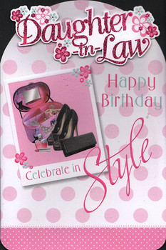 Daughter In Law Birday Card Daughter In Law Happy Birday