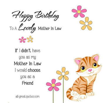 Happy Birday Message for Moer in Law from Daughter Images