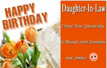 Birday Quotes for Daughter in Law Happy Birday Daughter in