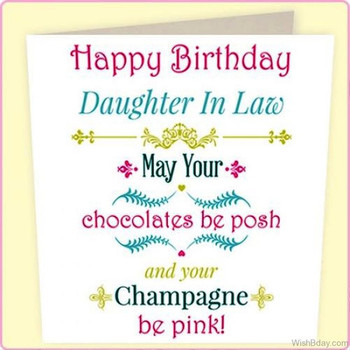 Birday Wishes For Daughter In Law