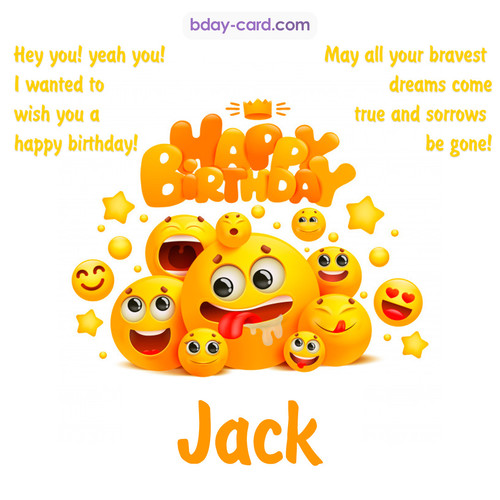 Happy Birthday images for Jack with Emoticons