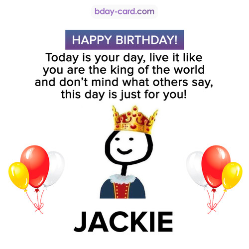 Happy Birthday Meme for Jackie