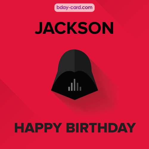 Happy Birthday pictures for Jackson with Darth Vader