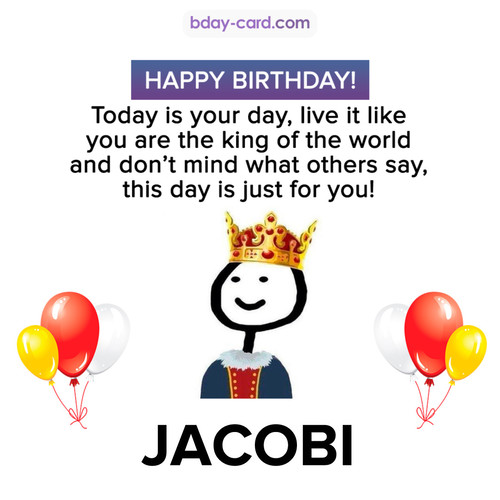 Happy Birthday Meme for Jacobi