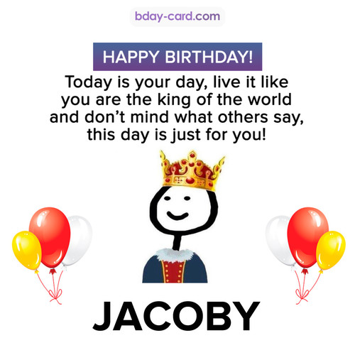Happy Birthday Meme for Jacoby