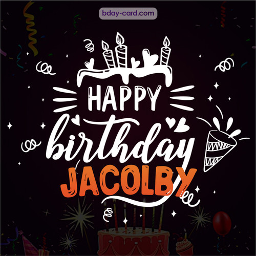 Black Happy Birthday cards for Jacolby