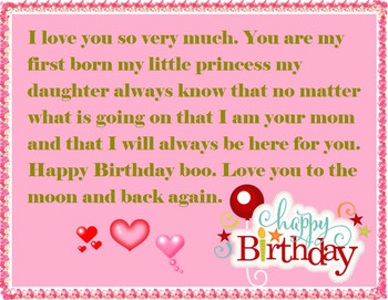 Moer to Daughter Birday Wishes Happy Birday Wishes
