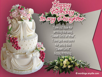 Birday Wishes for Daughter Wordings and Messages