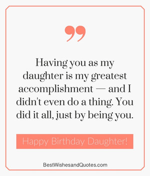 Beautiful Ways to Say Happy Birday Daughter Unique Quotes