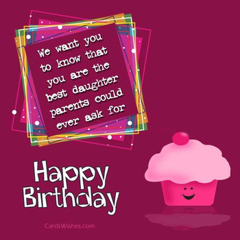 Birday Wishes for Daughter from Dad Cards Wishes