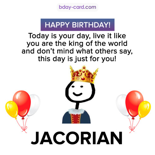 Happy Birthday Meme for Jacorian