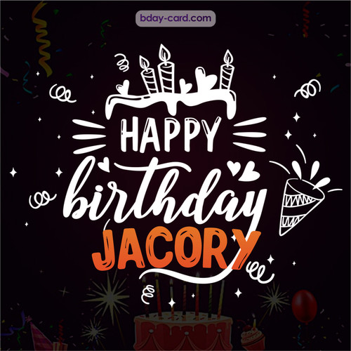 Black Happy Birthday cards for Jacory