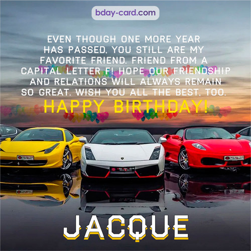 Birthday pics for Jacque with Sports cars