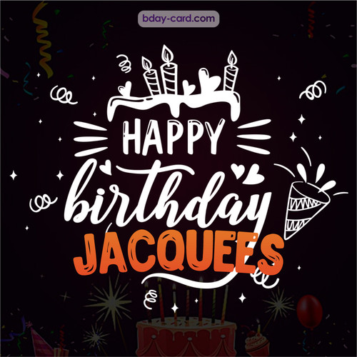 Black Happy Birthday cards for Jacquees