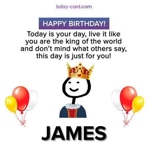 Happy Birthday Meme for James