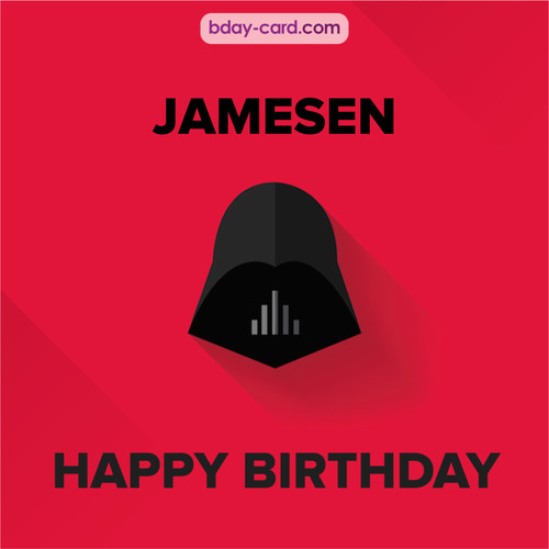 Happy Birthday pictures for Jamesen with Darth Vader
