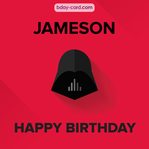 Happy Birthday pictures for Jameson with Darth Vader