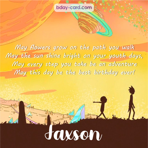 Birthday pics for Jaxson with Rick and Morty