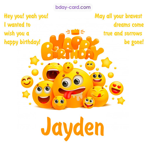 Happy Birthday images for Jayden with Emoticons