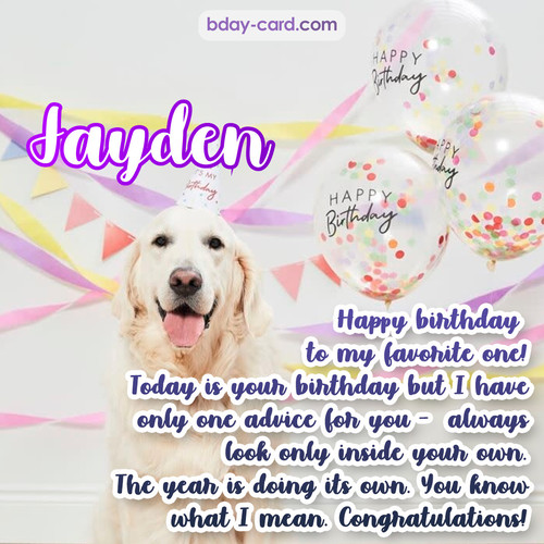 Happy Birthday pics for Jayden with Dog