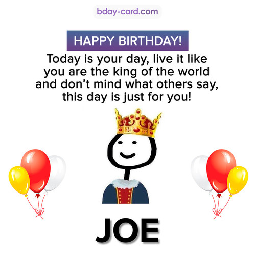 Happy Birthday Meme for Joe