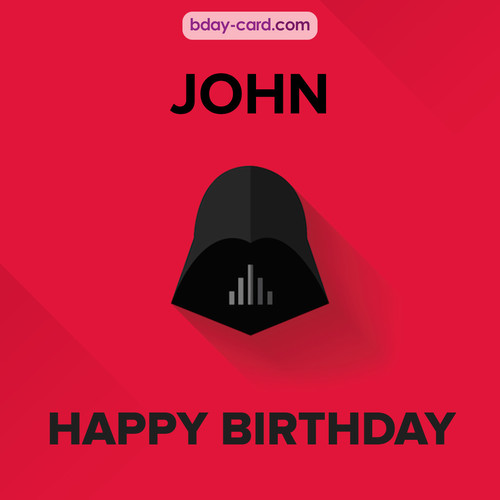 Happy Birthday pictures for John with Darth Vader