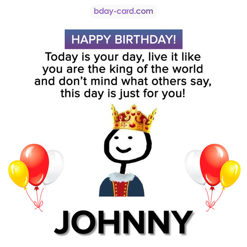 Happy Birthday Meme for Johnny