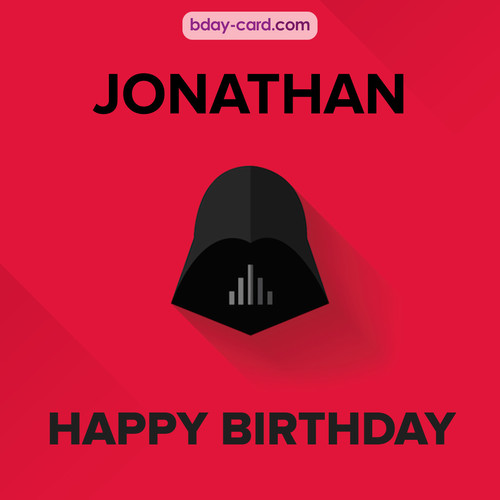 Happy Birthday pictures for Jonathan with Darth Vader