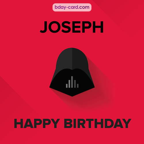 Happy Birthday pictures for Joseph with Darth Vader