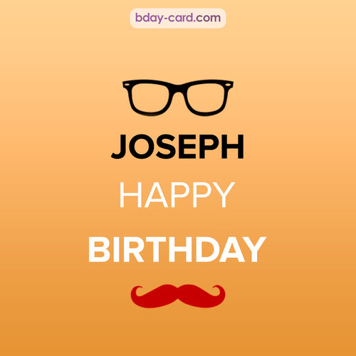 Happy Birthday photos for Joseph with antennae