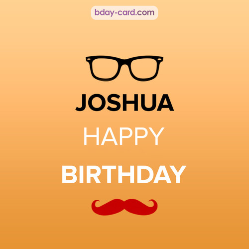 Happy Birthday photos for Joshua with antennae