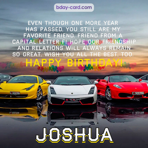 Birthday pics for Joshua with Sports cars