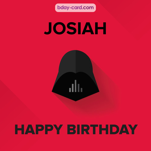 Happy Birthday pictures for Josiah with Darth Vader