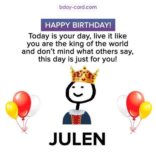 Happy Birthday Meme for Julen
