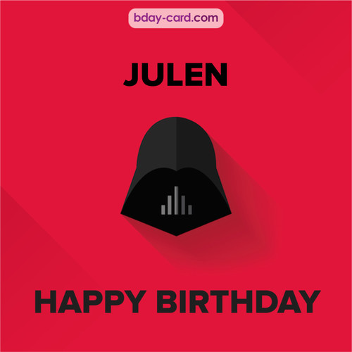 Happy Birthday pictures for Julen with Darth Vader