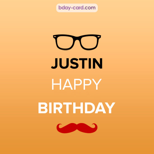 Happy Birthday photos for Justin with antennae