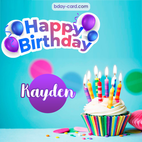 Birthday photos for Kayden with Cupcake