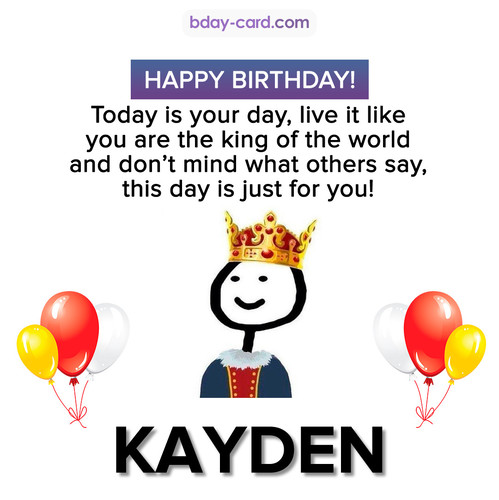 Happy Birthday Meme for Kayden