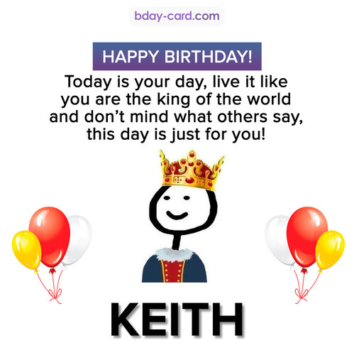 Happy Birthday Meme for Keith